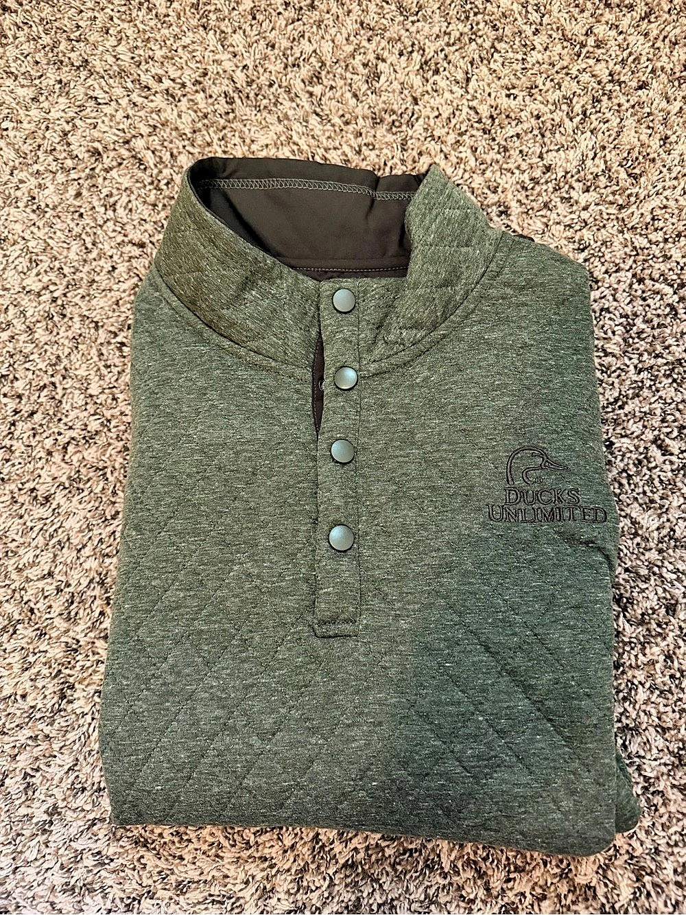Ducks Unlimited Men's Green Polo-Style Shirt